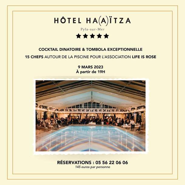 Soirée caritative Hôtel Ha(a)ïtza